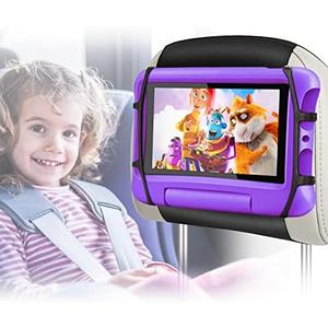 Lpoake Upgraded Car Headrest Mount Holder, Tablet Holder for Car Back Seat, Tablet Mount for Kids Fits All 7-12.9'' Tablets, 2 Pack