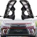 Switchback White/Amber LED Front Fog Daytime Sequential Running Lamp Flash LED Turn Signal Feature Fit For 2017 2018 2019 Toyota Highlander