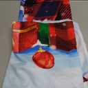 pinata Christmas Curtains for Living Room, Christmas Snowman Curtains 84 Inch Length for Living Room 2 Panel Set, Winter Curtain for Bedroom, Blue Xmas Snowman Decorations for Home Room Window