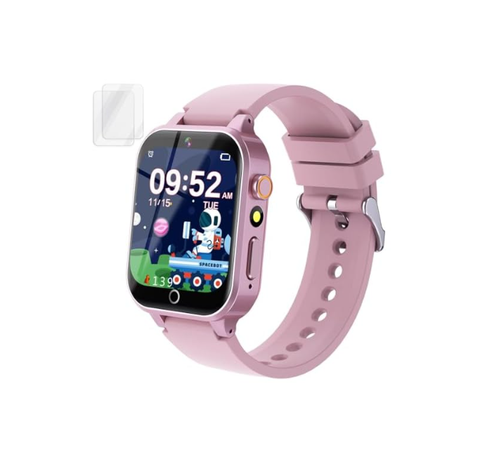 Kids Smart Watch Gift for Girls Age 5-12, 39 Games HD Touch Screen Watches with Video Camera Music Player Pedometer Flashlight 12/24 hr Educational Toys Birthday Gifts for Girls Ages 7 8 9 10