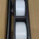 Ceramic Raised Double Bowls Set with Stand, Food & Water Bowls for Large Breed Dogs, Weighted Dog Dishes, Pet Bowl(8.2'',60OZ, White)