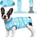 Kuoser Recovery Suit for Dogs Cats After Surgery, Professional Pet Recovery Shirt Dog Abdominal Wounds Bandages, Substitute E-Collar & Cone,Prevent Licking Dog Onesies Pet Surgery Recovery Suit (M (Back:13.4-16.1'', Weight:14-25 LB), Fly Piggy)