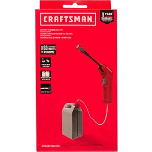 CRAFTSMAN Battery Powered Sprayer Wand (CMXCAFG190640) Easily Attaches to Most Ready to Use Chemical Bottles for Gardening, Lawn and Disinfecting