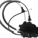 X AUTOHAUX Replacement Rear Right Passenger Side Power Door Lock Actuator Motor with Cable for Hyundai Sonata 2007-2010 Door Latch Actuator Assembly Replace No.814203K500 Black