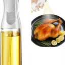 Olive Oil Sprayer for Cooking, 220ml Glass Oil Dispenser for Kitchen Gadgets, Food Grade Premium Spray Bottle, Continuous Spray with Portion Control, for Salad, Frying, BBQ