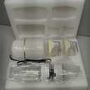 Bubble Blender, Baby Food Maker & Puree Blender with 2 Borosilicate Glass Cups, Compact Baby Bullet for Smoothies, Hands-Free One-Touch, 200W Motor, Cream