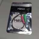 MillSO Headphone Splitter for Computer CTIA 3.5mm TRRS Female to Dual TRS Male Mic Audio Jack Y Adapter Headset Splitter Cable for PC Laptop to Gaming Headset - 8inch/20cm