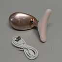 7 Color Face and Neck Massager Light Therapy, Red Light Based Facial Massager for Skin Care, Firming, Smoothing (Rose Golden)