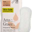 Attn: Grace Hybrid Incontinence Pads for Women, 56-Pack - High Absorbency, Breathable, Plant-Based - Incontinence Pads for Light Bladder Leaks & Sensitive Skin