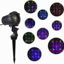 MHAZDZE Outdoor Laser Christmas Projector Lights 18 Pattern Decorative Laser Projector for Home and Garden