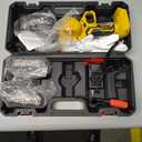 RLSOO Mini Chainsaw 6 Inch Cordless, Battery Powered Electric Chainsaw with 2 Batteries and 3 Chains, Mini Chain Saw for Tree Trimming Wood Cutting