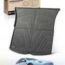 YHTAUTO for Tesla Model Y 2020-2025 Trunk Mat, All Weather TPE Car Mats Carpet, Black (Rear Trunk Mat (1 Piece))