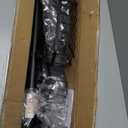 Corner Shower Caddy Tension Pole: Adjustable Rustproof 4-Tier Inside Bathroom Organizer - 47-121 inch Quick Installation Bathtub Shelves for Shampoo Storage - Rod Floor Standing Bath Rack - Black