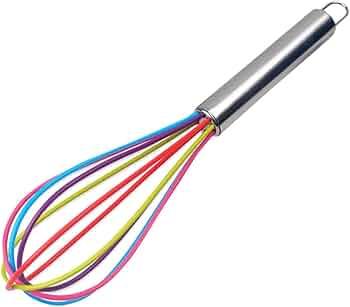 Jacent Grave Silicone Rainbow Whisk Set and Ergo Crochet Hook Set J5.75 mm K6.5 mm L8mm N10 mm