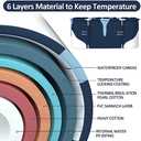 55" Extra Large Portable Foldable Bathtub Soaking Bathing Tub with Metal Frame for Adult Bathroom Folding SPA Tub for Shower Stall, Separate Family Bathroom SPA Tub for Hot Ice Bath