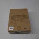 Kingsyard Squirrel Proof Ground Bird Feeder for Outdoors - Recycled Plastic Platform Feeding Station, Fly-Through Metal Caged Wild Bird Feeder for Small Birds, 5 LBS Large Capacity, Green