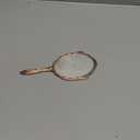 Angoily Vintage Handheld Mirror Decorative Hand Mirror Portable Makeup Mirror Hand Mirror for Makeup Metal Handle Small Hand Mirror