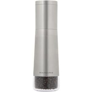 KitchenAid Stainless Steel Filled Pepper Grinder, 8 Inch