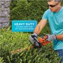 BLACK+DECKER Hedge Trimmer with Saw, 20-Inch, Lightweight and Compact Design, Full Wraparound Handle, Corded (BEHTS300)
