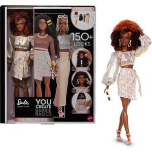 Barbie Basics You Create Neutral Kit 002 with Customizable Fashion Doll & Universal-fit Clothing, Posable Body & Swappable Doll Head