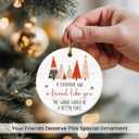3 x Friend Ornaments for Women 2025 - If Everyone Had A Friend Like You, The World Would Be A Better Place, Friendship Ornaments for Christmas Tree, Meaningful for Friends Bestie Women