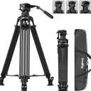 SmallRig 79''/200.5cm Carbon Fiber Video Tripod with 7-Step Counterbalance