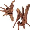 Driftwood for Aquarium Natural Aquarium Wood for Aquascaping Fish Tank Decorations Reptile Tank Decor (Natural Driftwood 9-14" (Pack of 2))