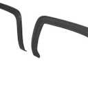 ALMULOO Fender Flares Set Compatible with 2014-2015 GMC Sierra 1500 Front & Rear Wheel Eyebrow 4PCS Fender Trim Plastic(PP+T30) Textured Black