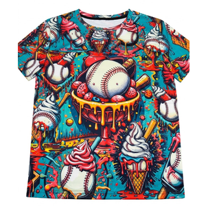 Baseball With Icecream Ball T-Shirt, Small