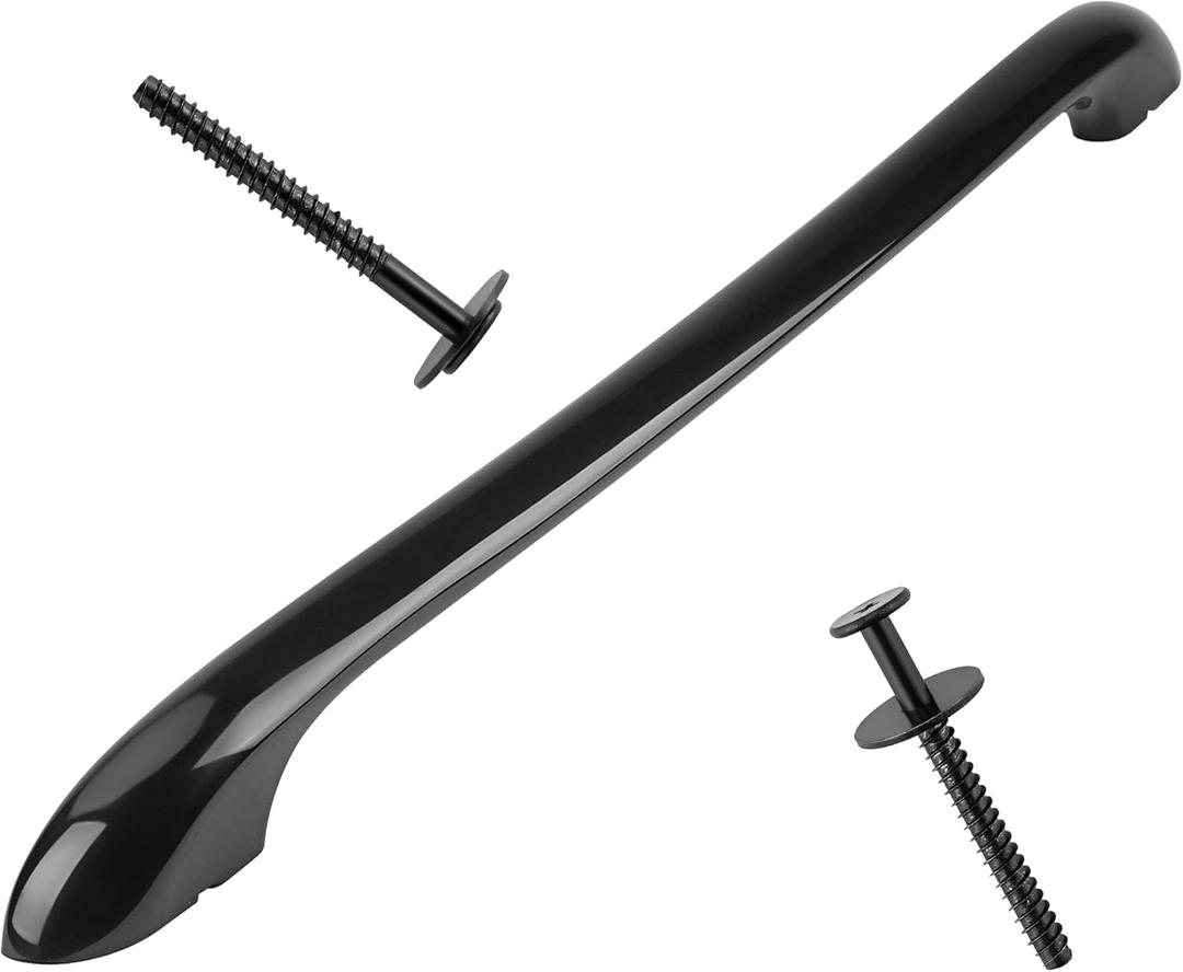 5304458312 Oven Door Handle Replacement Compatible for Ken-More Elec-trolux Frigi-daire Oven Range Stove, Stove Handle Replaces 316443600 AP3965016,with 2 * 316433300 Screws (Black)