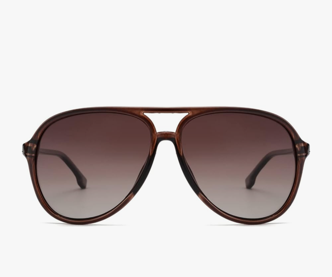 Retro Polarized Aviator Sunglasses Womens Mens, Vintage Flexible 70s Stylish Classic Shades Sun Glasses OW2201