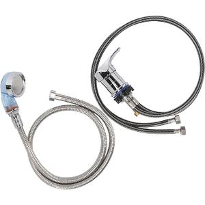 Shampoo Bed Bowl Sprayer Kit, Salon Shampoo Bowl Faucet Sprayer Kit with 120cm Hose Mixing Valve Shampoo Basin Bowl Sprayer Set