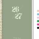 Monthly Planner 2026-2027, 2 Year Months Calendar Planner 2026-2027, Runs from January 2026 - December 2027, 7" x 10", 24 Months, Perfect for School Office Home Planning - Green