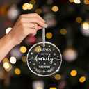 Friendship Gift for Women BFF - Friends Are the Family We Choose Female Friend Birthday Christmas Cheer up Gift, Friends Remembrance Glass Ornament - Best Friend Thanksgiving Day Christmas Ornament-53