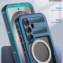 Lanhiem Magnetic for Samsung Galaxy S26+ Plus Case, IP68 Waterproof Dustproof Case, [Compatible with Magsafe] [Built-in Screen Protector] Full Body Heavy Duty Rugged Phone Cover 6.7 inch, Blue