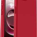 Vooii Compatible with iPhone 16e Case, Liquid Silicone Upgrade [Camera Protection] [Soft Anti-Scratch Microfiber Lining] Shockproof Phone Case for iPhone 16e 6.1 inch - Red