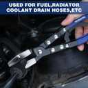 WORKPRO 10" Ratcheting Hose Pinch Off Pliers, Locking Hose Pinch Pliers for Automotive Hose Lines, Radiator Lines, Fuel Lines, Coolant Lines