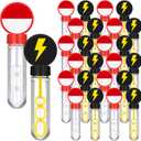 Civaner 24 Pieces Cartoon Animation Party Favors Monster Cartoon Bubble Wands Bulk Red and White Wand Bubbles Yellow Lightning Goodie Bag Stuffers for Birthday Party Supplies