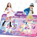 Extra Large Dance Mat for Kids, Rechargeable Bluetooth Dance Mats Toy with Light-up 12 for Girls, Kids Dance Pad Challenge Games Christmas Birthday Gifts Ideas for Kid Ages 3-12