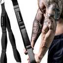 MANUEKLEAR Tricep Rope Cable Attachment Handles, Greater Range of Motion, Tricep Pull Down Rope for Push Downs, Crunches, Facepulls for Professional Gym (Black)