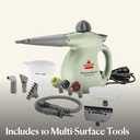 BISSELL Steam Shot OmniReach handheld portable steam cleaner for tile, grout, windows, bathrooms, kitchens, fabric steaming tool