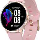 BRIBEJAT Smart Watch for Women, HD 1.20" Smartwatch Zinc Alloy Case, Fitness Tracker with SpO2/Heart Rate/Sleep Monitor, Waterproof Activity Tracker Pedometer Compatible with iOS Android