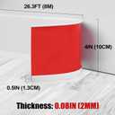 Wall Baseboard Molding Trim 4 Inch x 26 Feet Peel and Stick Trim Molding Flexible Self-Adhesive Vinyl Cove Base Trim Strip for Wall, Floor, Corner and Home Decor, White