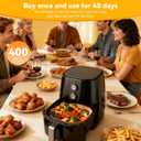 400Pcs Air Fryer Paper Liners, 5-8 QT Air Fryer Disposable Unbleached Non-Stick Parchment Paper Liner, Square 8 inch Baking Liner