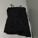 Narecte Casual Summer Dresses for Women Flowy Sun Dress Mini Slip Dress Cute Spaghetti Strap Dress Black, Size L