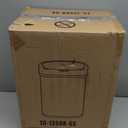 DW Kitchen Waste Can – Touch-Free, Automatic Lid, Brushed Stainless Steel, Rectangular, 13 Gallon / 50L – Suitable for Bathroom, Bedroom, Home, or Office