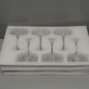 11oz Large Vintage Coupe Glasses Set of 6,Ribbed Cocktail Glasses,Classic Espresso Martini Glasses,Margarita and Champagne Glasses for Bar,Wine,Dessert,Cocktail Glassware Gift Set