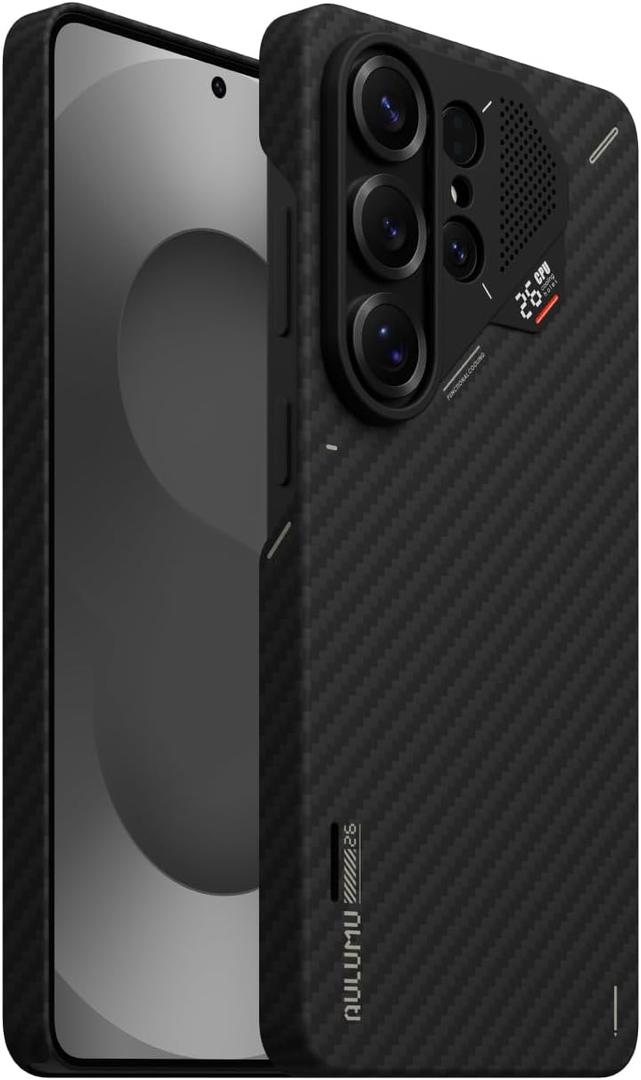 Aulumu S26 Ultra Galaxy Aramid Fiber Magnetic Case | 1500D Ultra Slim Woven | Compatible with MagSafe | Passive Cooling Samsung Galaxy S26 Ultra Case