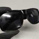 Men's Black Super Dark Lens Gangster Sunglasses Cholo Glasses - Flat Top Shades (Black)