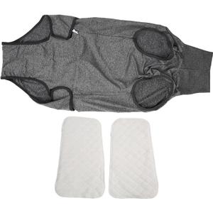Sanitary Dog Pantie Full Body Dog Diaper - Reusable Physiological Clothing for Male & Female Dogs - Menstruation & Neuter Recovery Diapers - Washable (M)